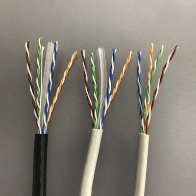 Cable de la red Cat6 de Lan Cable CCA UTP de Ethernet de la chaqueta de PVC 250MHz