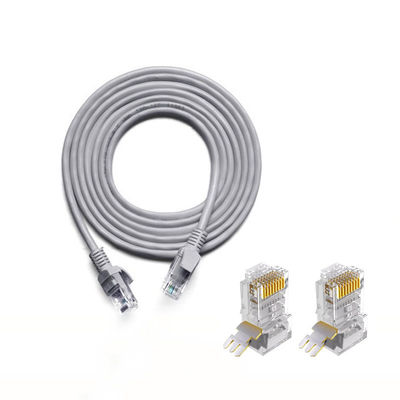 8 el cable de Ethernet de la base los 2m Cat5e UTP Mylar envolvió espiral