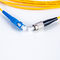 Cable de fribra óptica unimodal del SC FTTH de FC para las redes de telecomunicaciones
