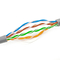 Cable del establecimiento de una red del par trenzado sin blindaje de Cat5e con 24AWG los pares LAN Cable del conductor 4