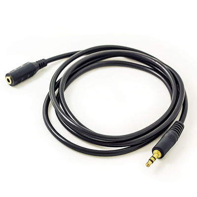 Varón del cable de altavoz de CCS 3.5m m RCA al cable de extensión femenino del auricular