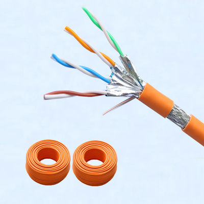 Cable de Ethernet protegido del gato 7 del HDPE IEC11801 SFTP OD 7.00m m