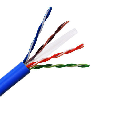 Aislamiento Cat6 Lan Cable Unshielded Twisted Pair del HDPE de la red