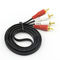Anti interfiere el cobre estéreo del oxígeno del cable 4N del 15m RCA no