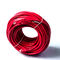 Estándar rojo del ANSI del cordón de remiendo del PVC 250Mbps Cat6 23AWG 4P