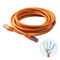 Cable de Ethernet de la longitud Cat7 600MHz 10gbps de la naranja el 1000ft