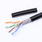 Lan Cable 4 pares de UTP Cat5e del cable del color al aire libre doble de la velocidad PE modificó para requisitos particulares