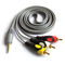 Cable AUX. estéreo de cobre puro los 5m 10m uno a de RCA cable de altavoz tres