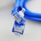 4 chaqueta de PVC azul del cable Cat5e UTP del remiendo de Ethernet del par trenzado CCS 10m